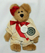 Retired Boyds Bears 8in “Ursula” Style #99334V Girl Cream Outfit Red Bow - £5.49 GBP