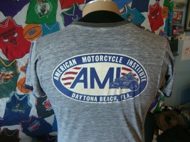 Vintage 70&#39;s AMI American Institute Motorcycle Certified Mechanic T Shirt M - $84.64