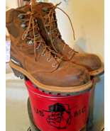 Carhartt Logger Mens Size 12 Boots 8&quot; Leather Waterproof Composite Toe B... - €81,84 EUR