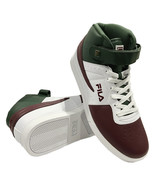 NWT FILA MSRP $85.99 VULC 13 MEN&#39;S GREEN RED MID PLUS HI TOP SNEAKERS SI... - £42.82 GBP