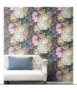 3 -Blooming Floral Vinyl Peel Stick Wallpaper Roll Covers 90 Sq Ft Class... - €72,22 EUR