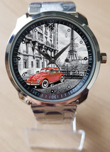 With Love From Paris Retro Stylish Art  Unique Trendy Wrist Watch Sporty - £27.68 GBP
