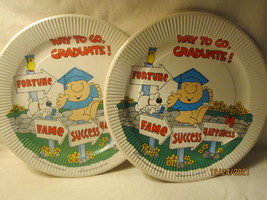 1982 American Greetings Ziggy 9&quot; Party Plates - Graduation - Brand New lot of 13 - £16.08 GBP