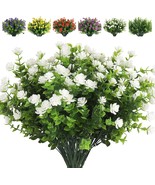 Recutms Artificial Flowers, Fake Outdoor Uv Resistant Plants Artificial,... - $31.96