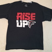 Mens Fanatics Atlanta Falcons Rise Up Tshirt Size Medium Black - $11.65
