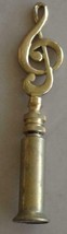 Vintage Solid Brass Treble Clef Finial with Extension Adapter – VGC – CO... - £27.60 GBP