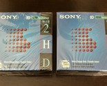 2x 10 Pack Sony 3.5&quot; Floppy Disks 2HD 1.44 MB 10MFD-2HD IBM Formatted - £17.12 GBP