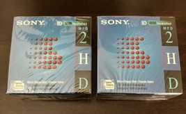 2x 10 Pack Sony 3.5&quot; Floppy Disks 2HD 1.44 MB 10MFD-2HD IBM Formatted - £17.02 GBP