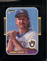 1987 Donruss #126 Robin Yount Nmmt Brewers Hof *X93544 - £2.68 GBP
