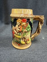 Vintage German Style Beer Stein 5.25” Mug Cup - Castle - Hand Painted - £5.35 GBP