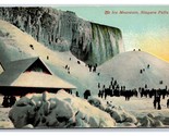 Ice Mountain In Winter Niagara Falls NY New York DB Postcard T20 - £1.50 GBP