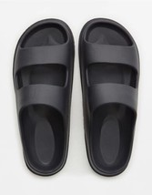 Women&#39;s Aerie Pool Shower Slide Slipper Sandals Black Size 7 - $12.00