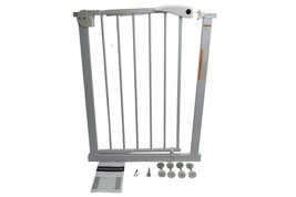 Baby Gate SJL-01 29.9&quot; Tall 25.5&quot;-28.3&quot; Wide Light Weight Metal Safety/Pet White - £11.13 GBP