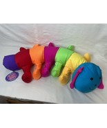 Scushy Squishys Rainbow Caterpillar Floatable Washable Large Plush Toy NWT - £16.47 GBP