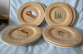 Home Northwoods Accent Salad Plate set of 8, 2 of each - £30.35 GBP