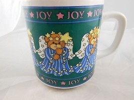 Vintage Lucy &amp; Me  Angel Bear Mug Christmas Joy Enesco 1987 - £9.31 GBP