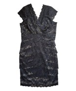 JS Collections Black Lace Dress Fairygoth Whimsigoth Goth Y2K Vamp 10 Ti... - $549.96 MXN