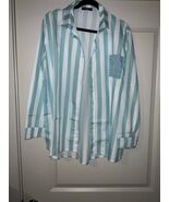 Women&#39;s Long Sleeve Striped Blouse Size 2XL - $15.00