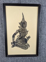 1975 Vintage Hindu Lord Vishnu Shree Sheshashai Impression Print Art RARE - £38.66 GBP