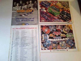 2 Lowe&#39;s Motor Speedway 2000, 2005 Magazines, 4 page line-up &amp; All Pro line-up  - £15.84 GBP