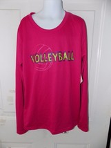 Reebok Pink Volleyball LS Shirt Size L (12/14) Girl&#39;s NEW - £15.41 GBP