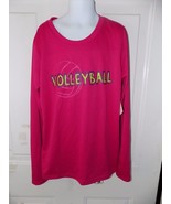 Reebok Pink Volleyball LS Shirt Size L (12/14) Girl&#39;s NEW - £15.51 GBP