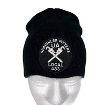 Sprinkler Fitters Local 483 Black Beanie Toque Skull Cap Union Workers U... - £14.42 GBP