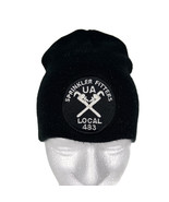 Sprinkler Fitters Local 483 Black Beanie Toque Skull Cap Union Workers U... - £14.42 GBP