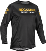 FLY RACING Kinetic Rockstar Jersey, Black/Gold, Men&#39;s 2X-Large - $41.95