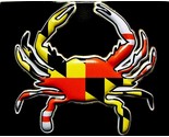 Maryland with Crab Highlight Fridge Magnet - $7.99