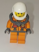 Lego Orange Uniformed Coast Guard Pilot with Oxygen Gear C0191 - £2.79 GBP