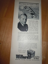 Willards Batteries Print Magazine Ad 1937 - $6.99