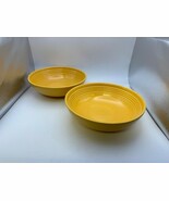 Pair of Vintage Homer Laughlin Fiestaware FIESTA YELLOW Individual Salad... - $224.43 CAD