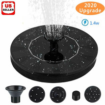 Solar Power Bird Bath Fountain Pump Upgrade 1.4W With 4 Nozzle - $23.99