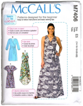 McCall&#39;s M7406  Learn to Sew Misses 14 to 22 Maxi Dress Sewing Pattern New - £11.61 GBP