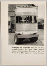 1950 Magazine Photo Fageol Super Freighter Self-Propelled Trailers Twin Coach Co - £7.38 GBP