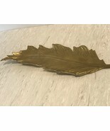 Brass Leaf Dish 13&quot; - $17.82