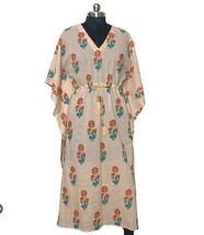 Women Kaftan Dress Maxi Dress Indian Long Kaftan For Women Cotton Nightwear - £36.16 GBP