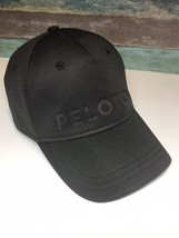 PELOTON black out hat cap classy with red strap back - £14.14 GBP