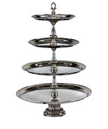Four Tiered Tray Commercial Use Catering Tray Centerpiece Party Home Buffet - $536.00
