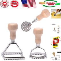 3-Piece Ravioli Stamp Maker Set with Roller Wheel - Create Perfect Pasta... - $455.10 MXN