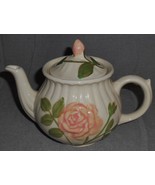 Shawnee EMBOSSED PINK ROSE DESIGN Four Cup TEAPOT w/LID #2 - $33.90 CAD