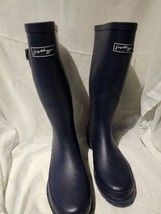 Womens JUSTHYPE Waterproof Wellies Winter Rain Snow Walking  Blue Boots Size 7 - £27.27 GBP