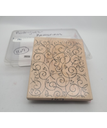 Vtg 2002 Stampin&#39; Up &quot;Soft Swirls&quot; Large Background Stamp Junk Journaling - $9.50