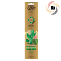 8x Packs Gonesh Extra Rich Flowering Cactus Incense Sticks | 20 Sticks P... - £14.61 GBP