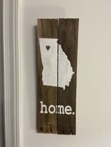 Georgia State Map Home Wooden Sign 7 inches wide and 20 inches Barn Wood - $14.30