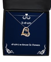 Gag Wife, My Wife is an Awesome Tax Preparer, Motivational Love Dancing Necklace - £39.03 GBP