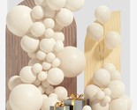 White Sand Balloon Garland Arch Kit 100 Pack 18/12/10/5 Inch Cream White... - $16.99