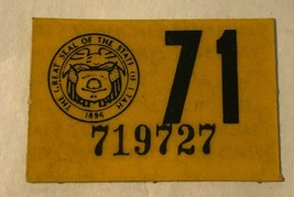 1971 Utah Motorcycle Car Truck New License Plate Registration Special St... - £79.32 GBP
