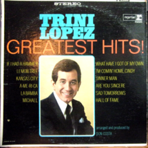 Trini Lopez-Greatest Hits-LP-1966-VG+/VG+ - £7.92 GBP